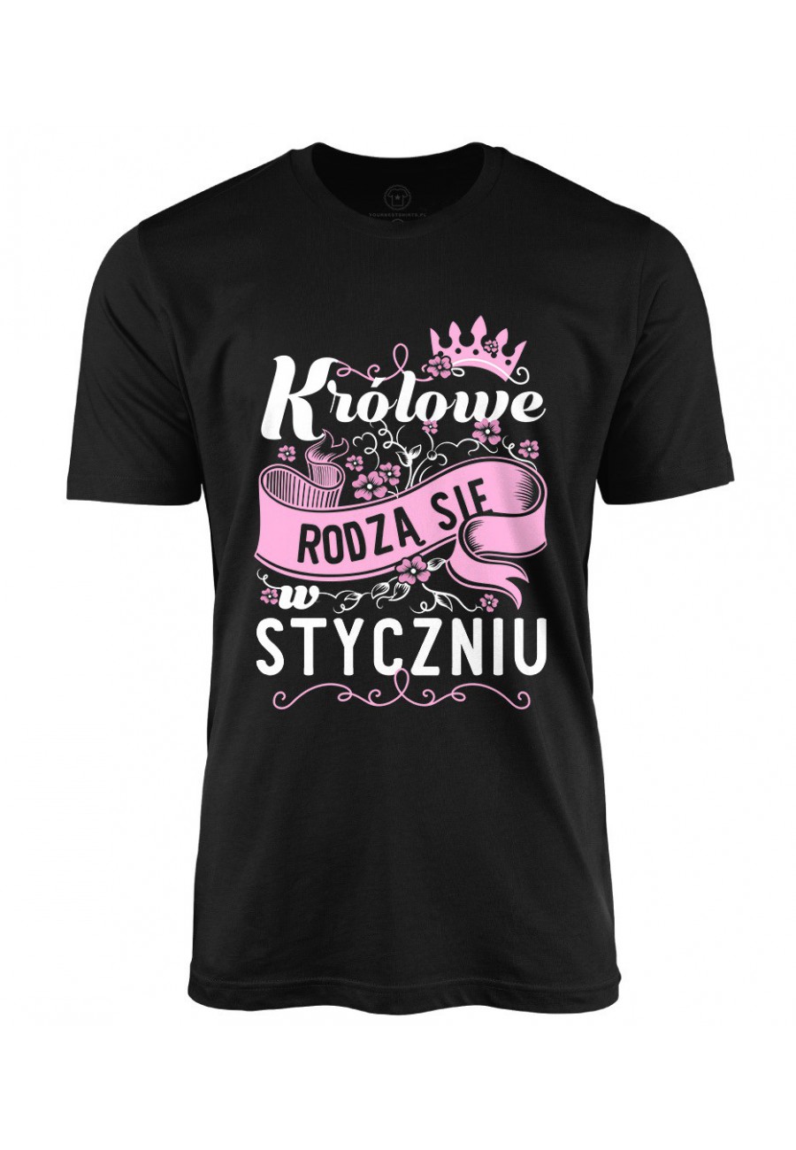 Koszulka męska Królowe rodzą się w styczniu