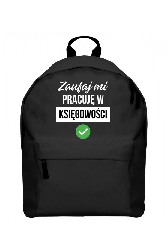 Plecak Zaufaj mi, pracuję w księgowości