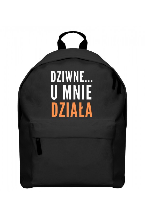 Plecak Dziwne, u mnie działa