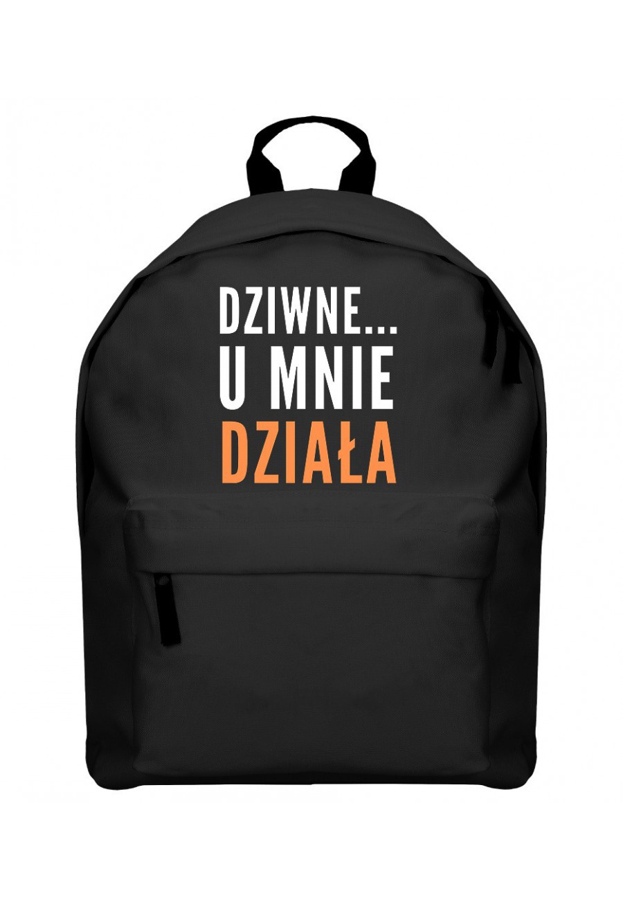 Plecak Dziwne, u mnie działa