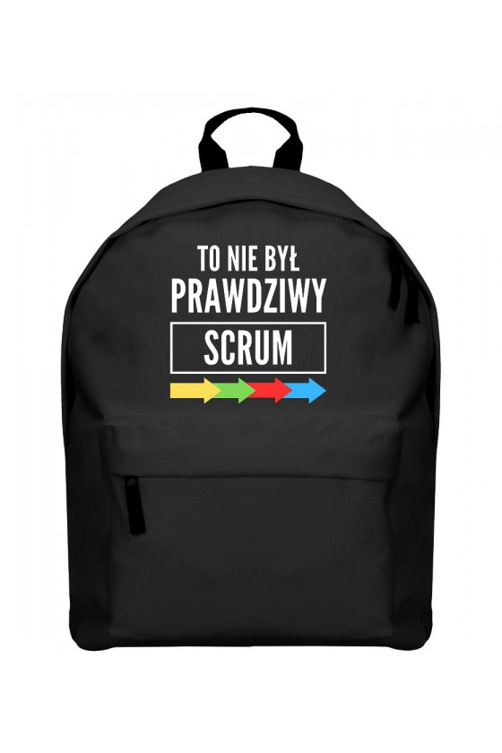 Plecak To nie był prawdziwy scrum