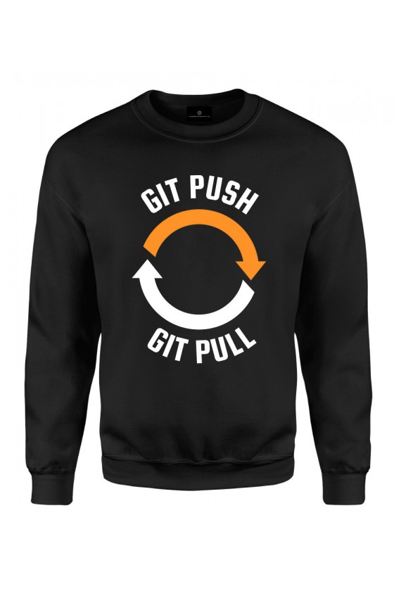 Bluza klasyczna Git push git pull