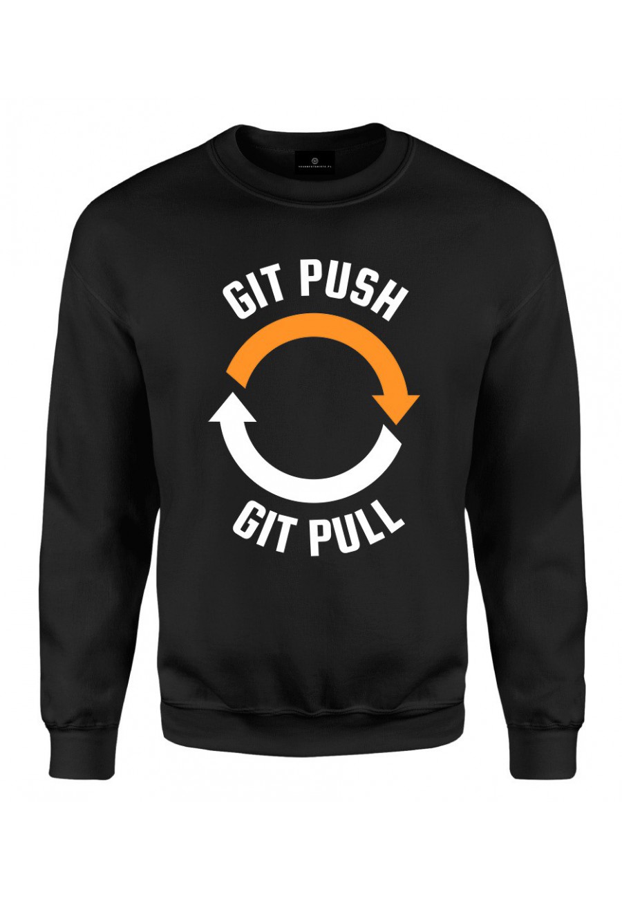 Bluza klasyczna Git push git pull
