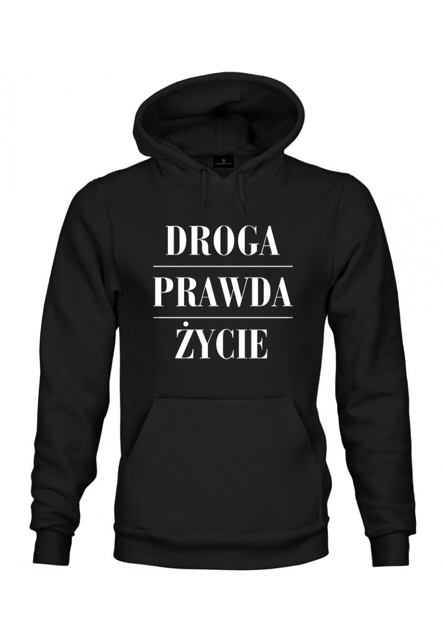 Bluza z kapturem Droga, prawda, życie