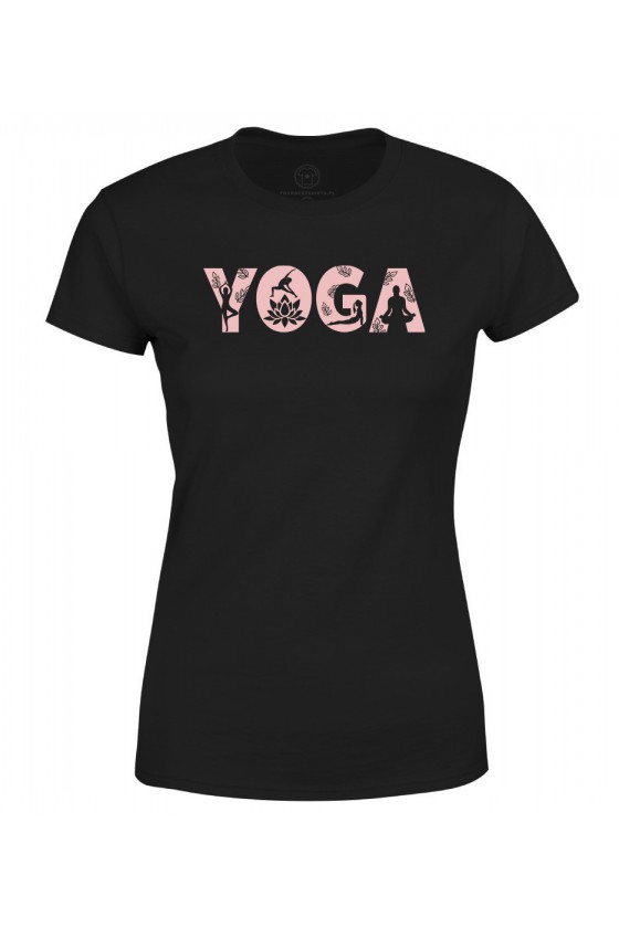 Koszulka damska Yoga Napis