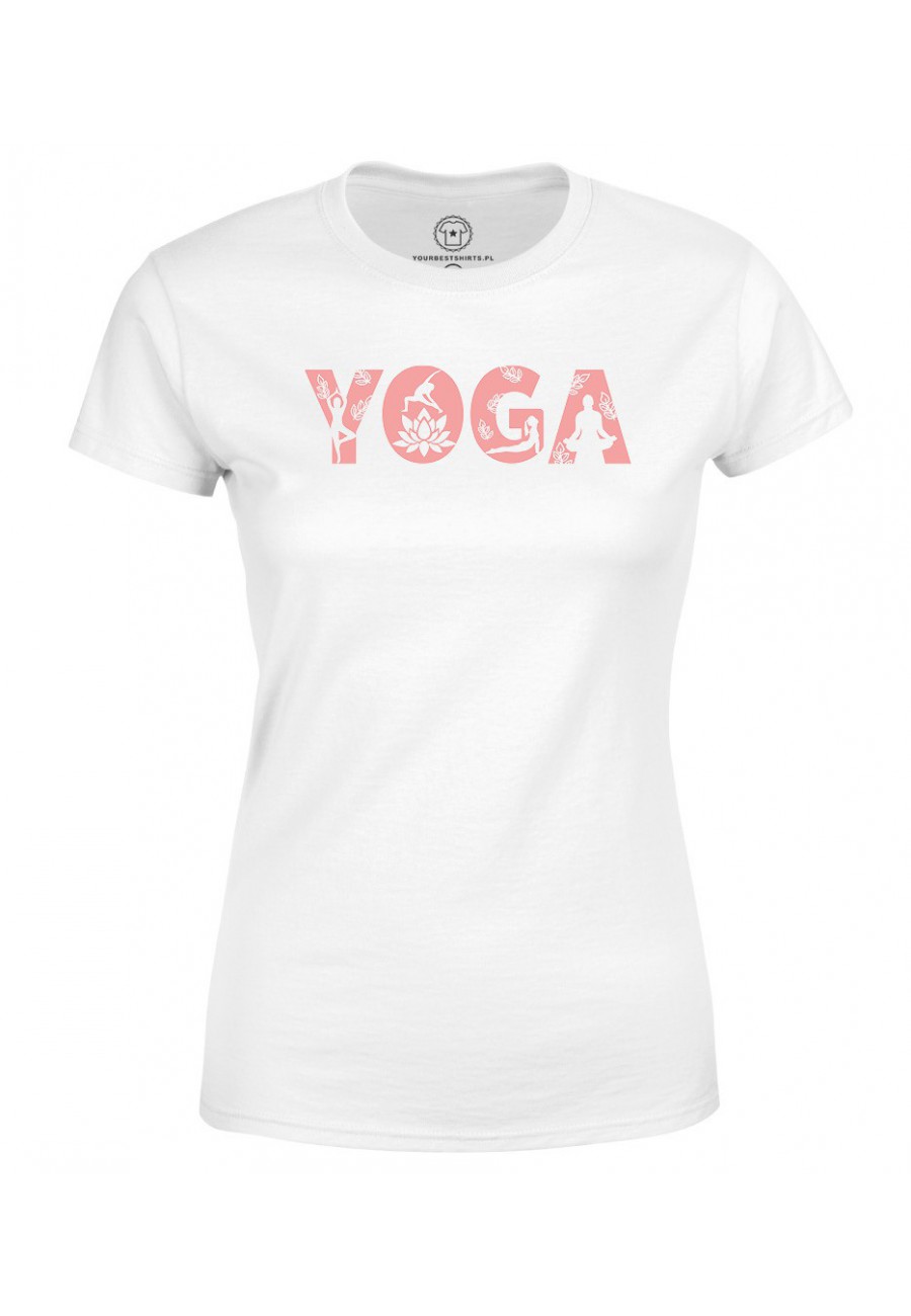 Koszulka damska Yoga Napis