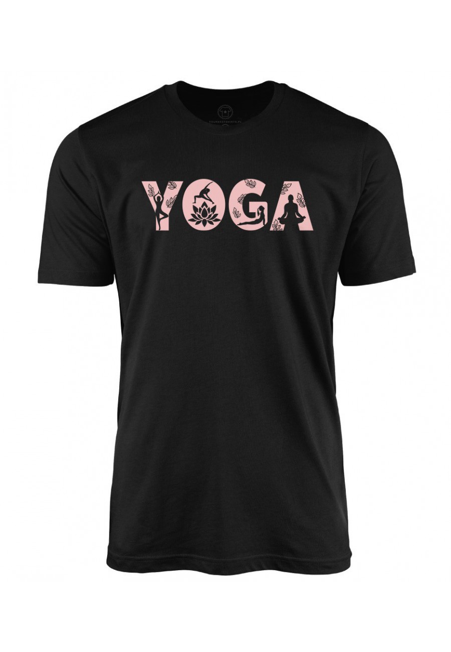 Koszulka męska Yoga Napis