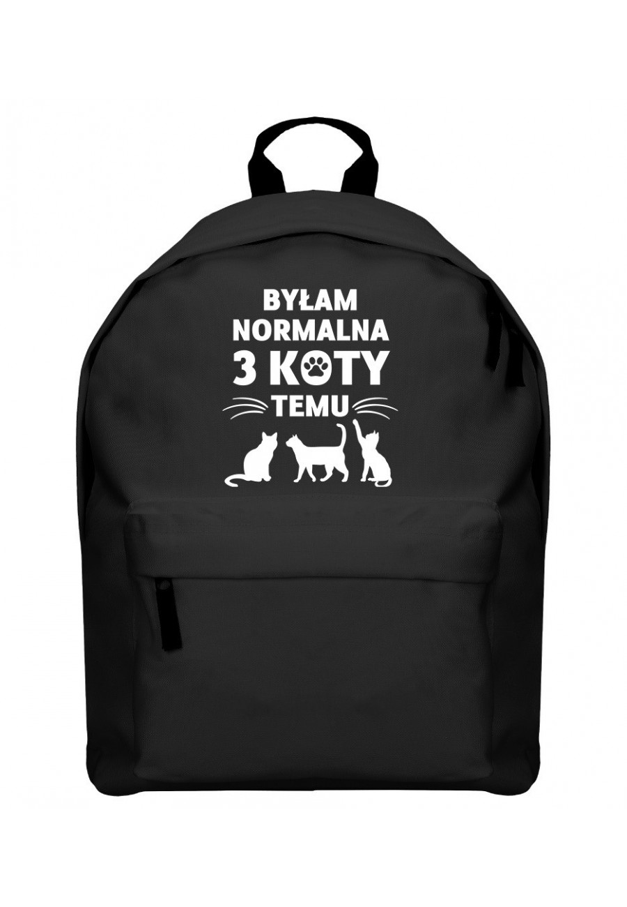 Plecak Byłam normalna 3 koty temu