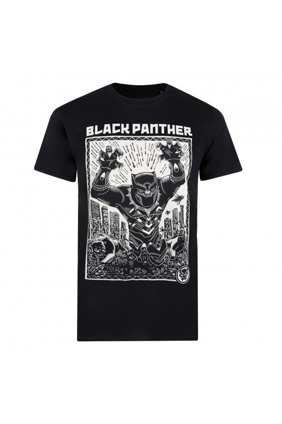 Koszulka unisex Black Panther Lino Cut