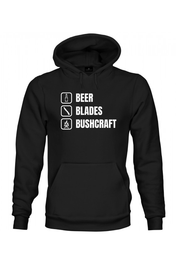 Bluza z kapturem Beer blades and bushcraft