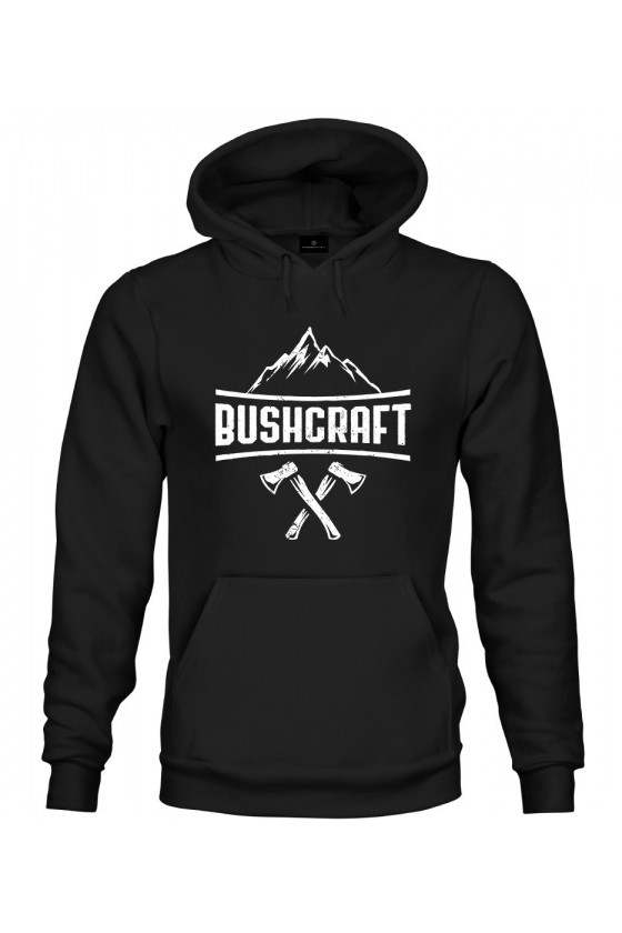 Bluza z kapturem Bushcraft napis