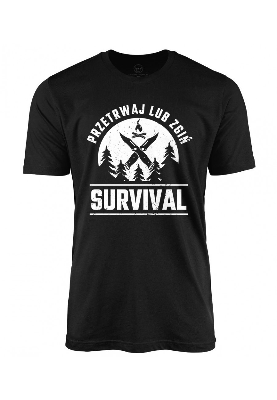 Koszulka męska Survival Przetrwaj lub zgiń