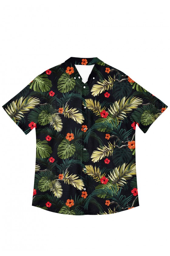 Koszula Hawajska Zielona