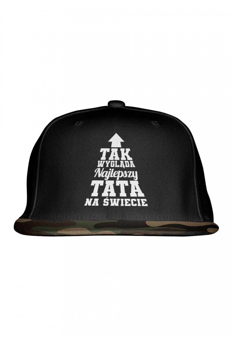 Czapka Camo Snapback dla Taty Tak wygląda najlepszy tata na świecie