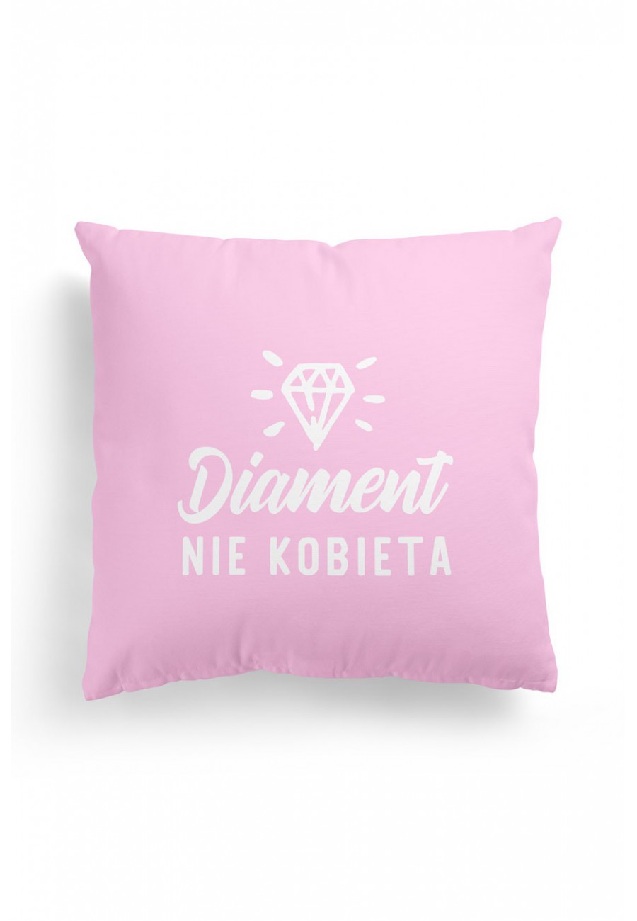 Poduszka Premium Diament nie Kobieta Różowa