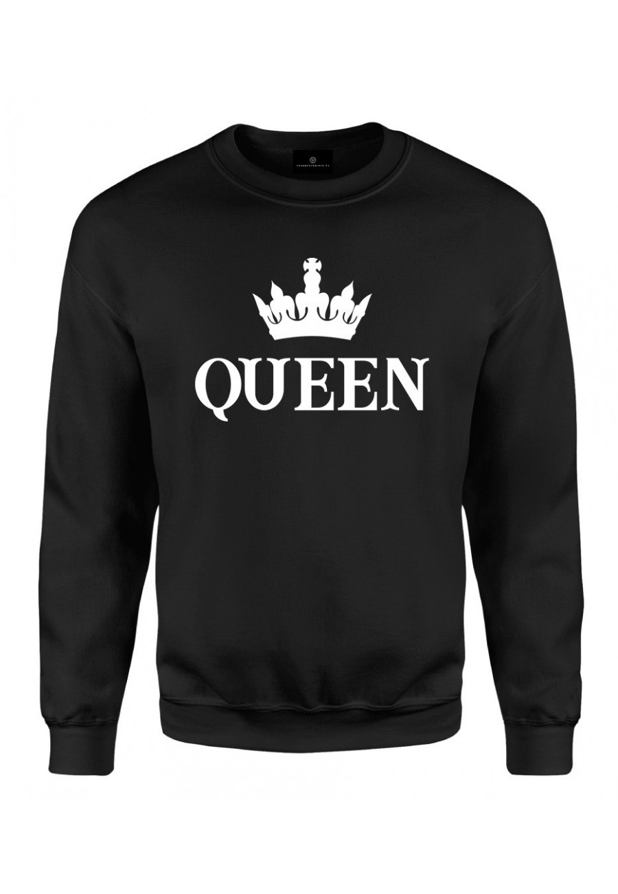 Bluza klasyczna Dla Par z napisem Queen