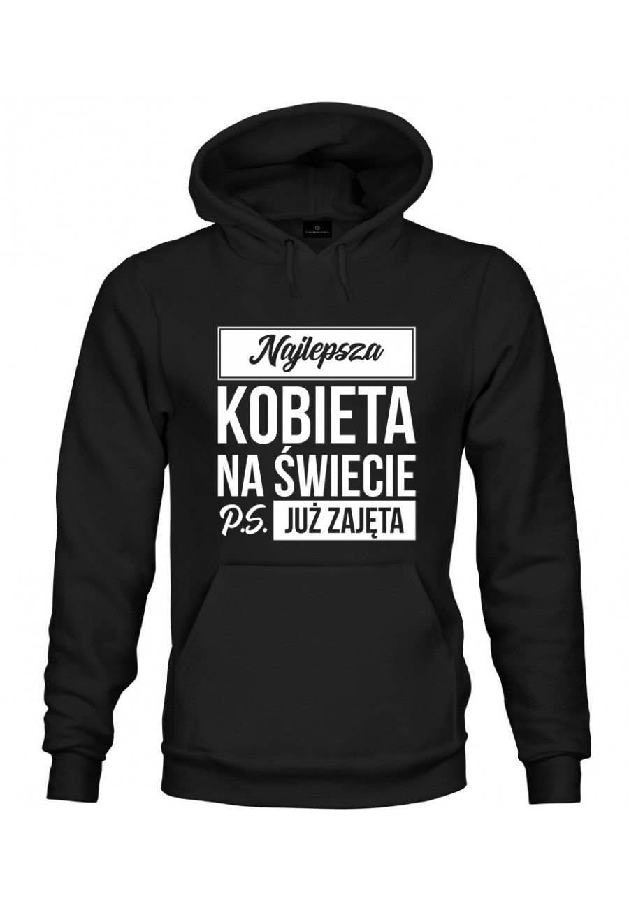 Bluza z kapturem Za dotykanie bez pozwolenia daję w łeb bez ostrzeżenia