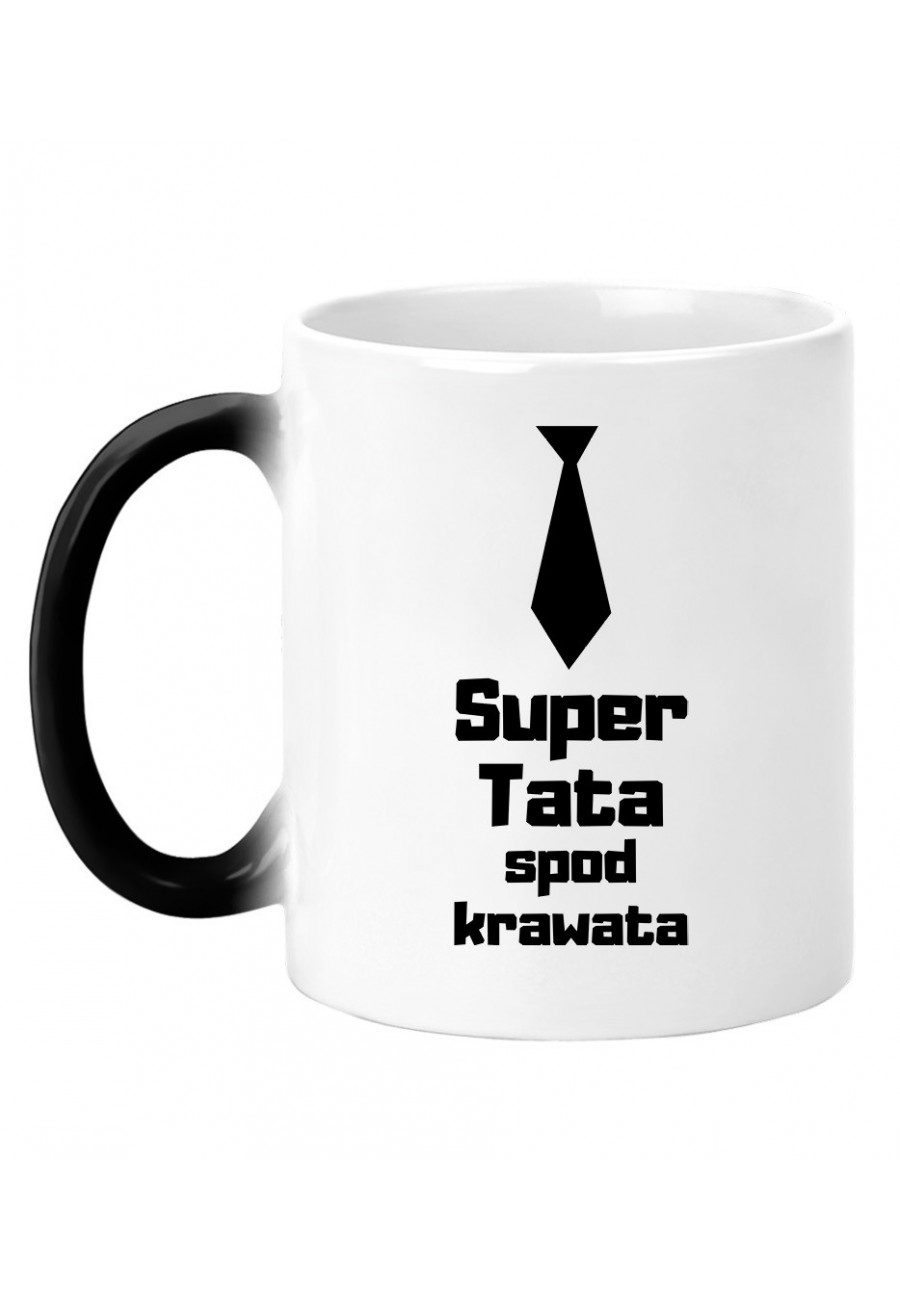 Kubek magiczny Z napisem Super Tata spod krawata