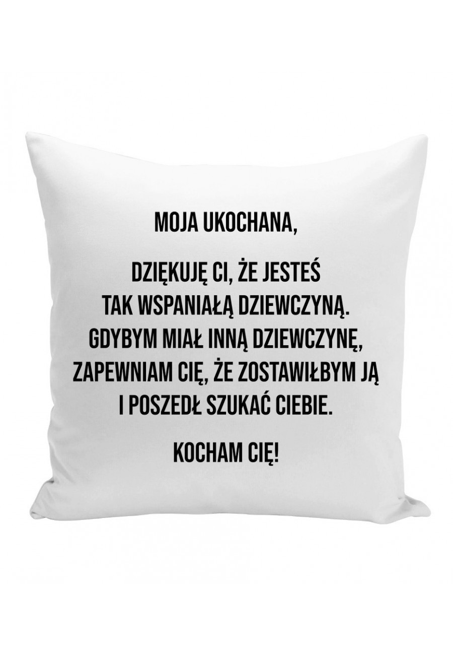 Poduszka Dziękuję Ci, że jesteś tak wspaniałą dziewczyną