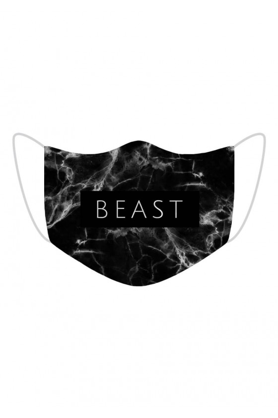 Maska Beast Black Marble