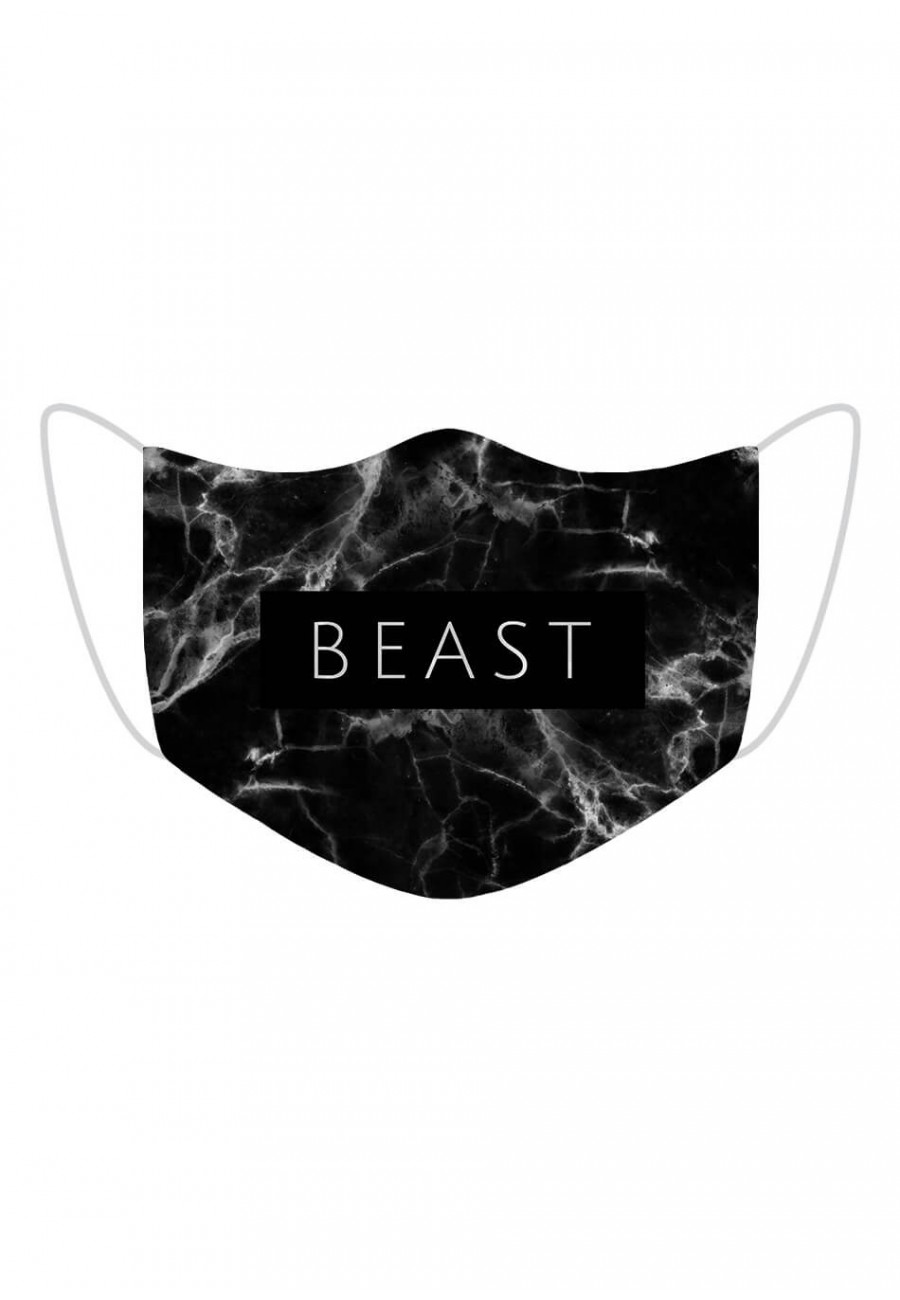 Maska Beast Black Marble