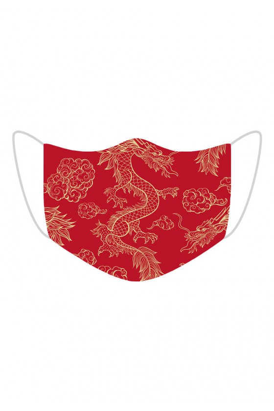 Maska Chinese Dragon Red