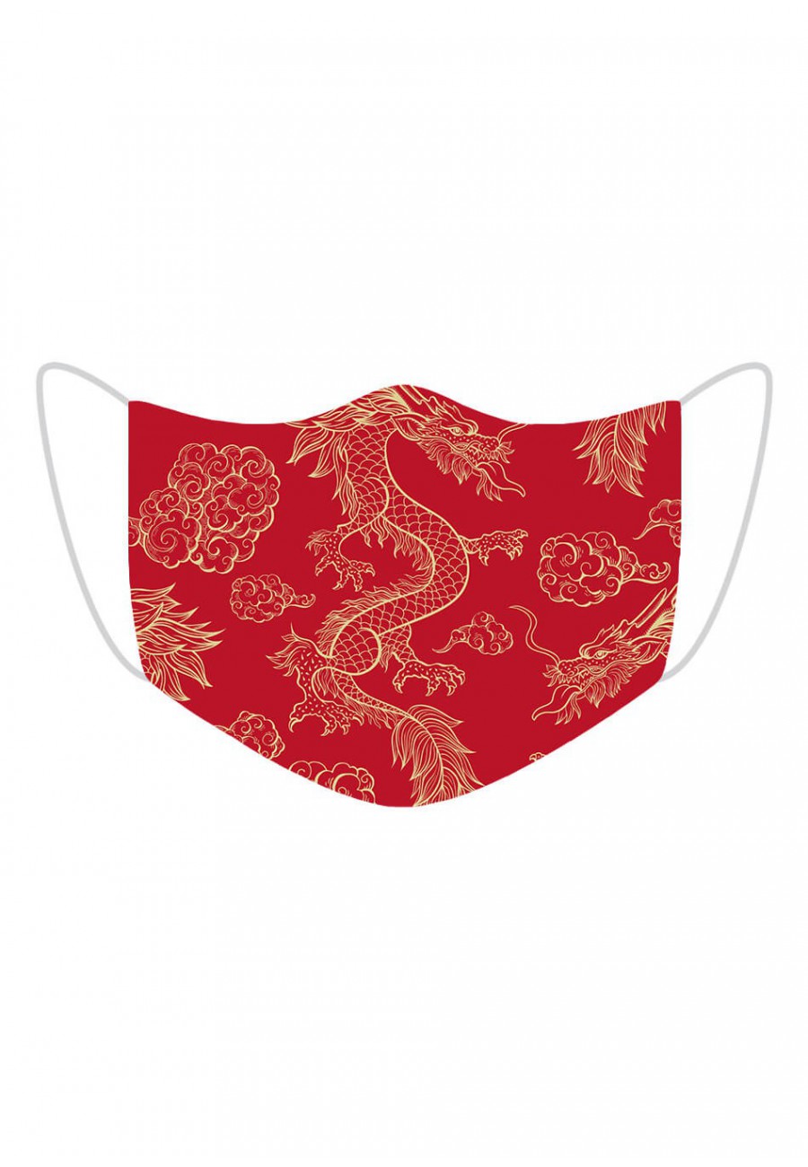 Maska Chinese Dragon Red