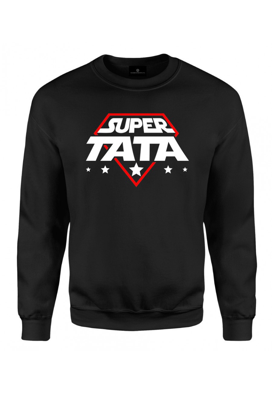 Bluza klasyczna Super Tata - kosmiczny styl