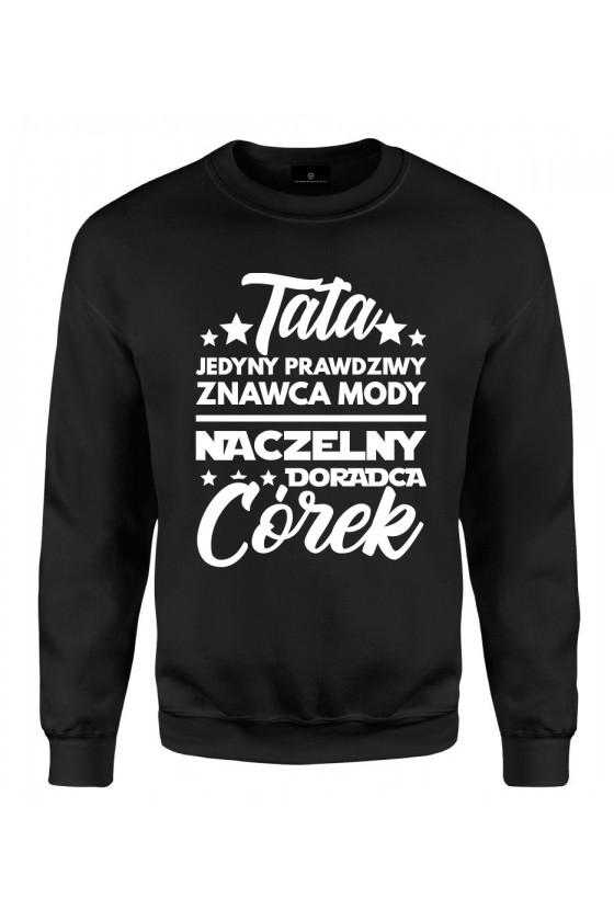 Bluza klasyczna Tata prawdziwy znawca mody Córek