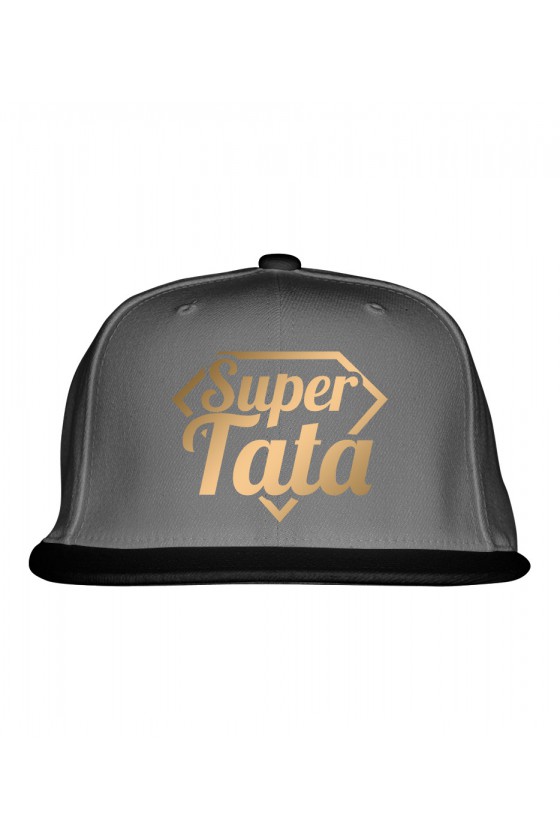Czapka Snapback dla Taty Super Tata - złote
