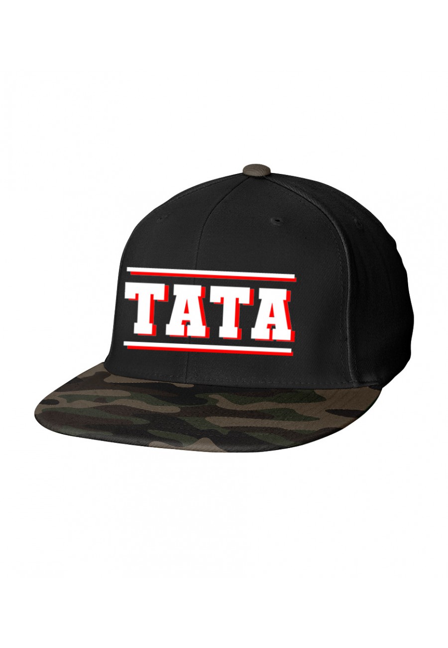 Czapka Camo Snapback z napisem TATA