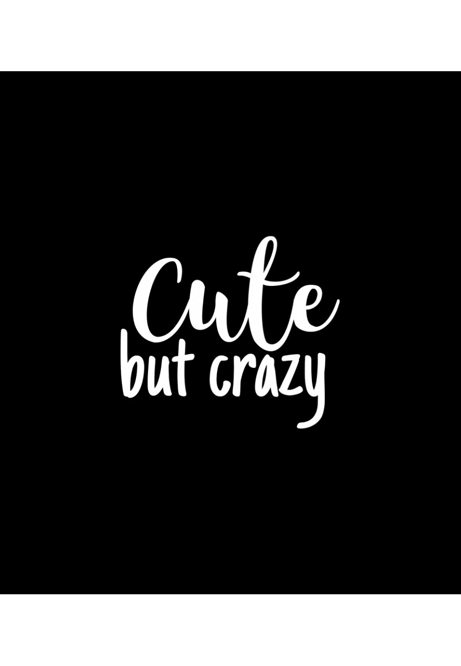 Plecak z napisem Cute but crazy