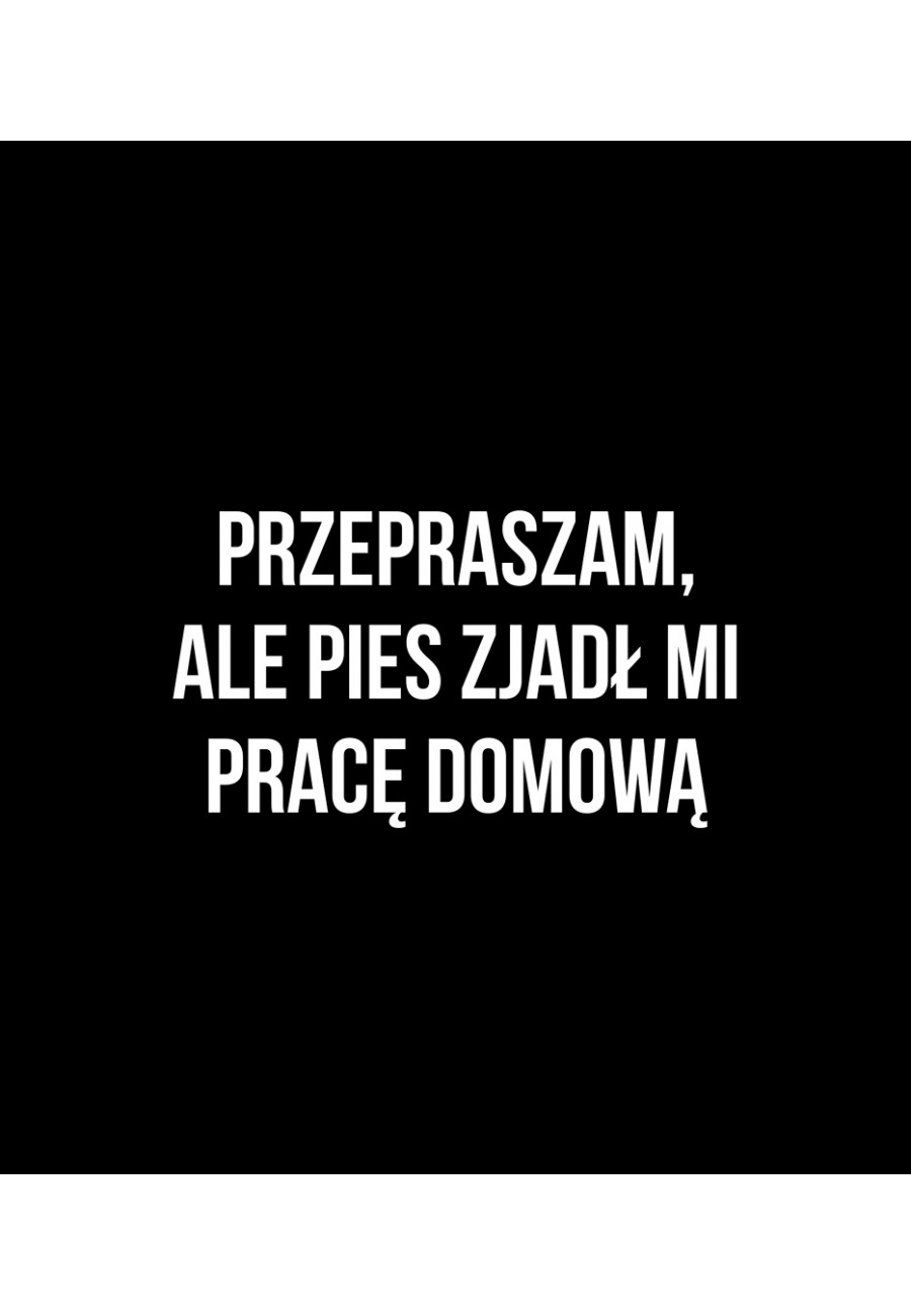 ale pies zjadł mi pracę domową