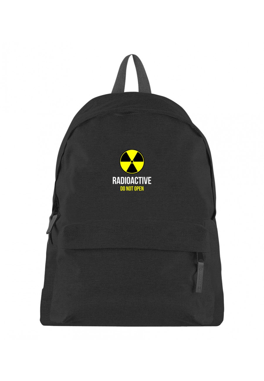 Plecak z nadrukiem Radioactive DO NOT OPEN