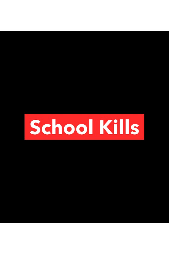 Plecak z napisem School kills