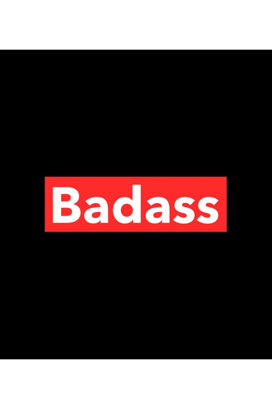 Plecak z napisem Badass