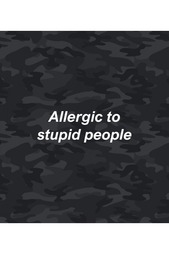 Plecak Moro z napisem Allergic to stupid people