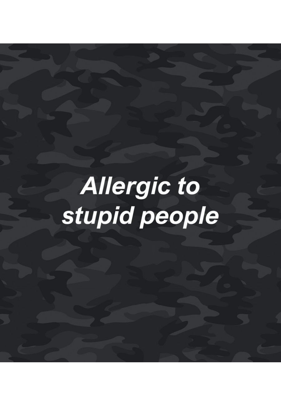 Plecak Moro z napisem Allergic to stupid people