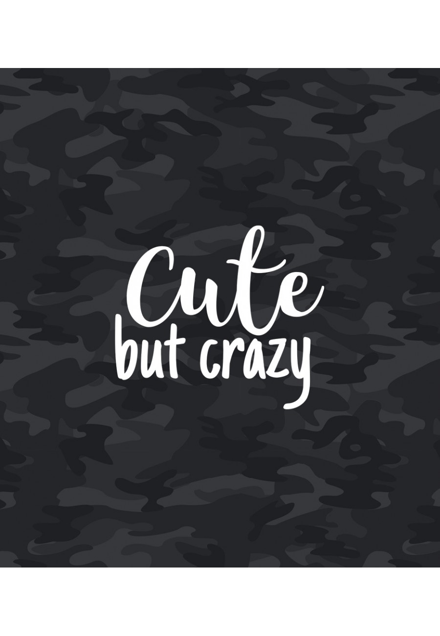 Plecak Moro z napisem Cute but crazy