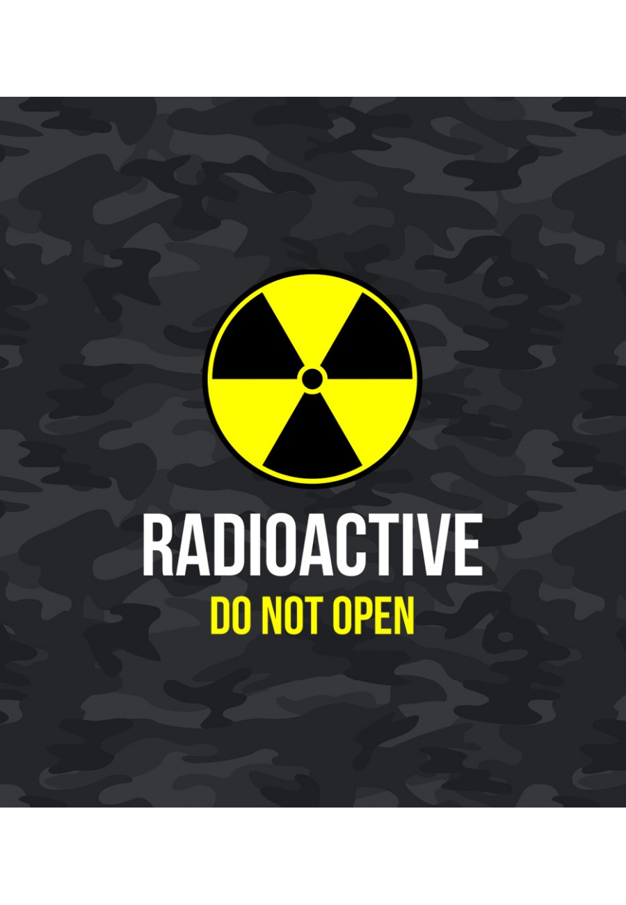 Plecak Moro z nadrukiem Radioactive DO NOT OPEN