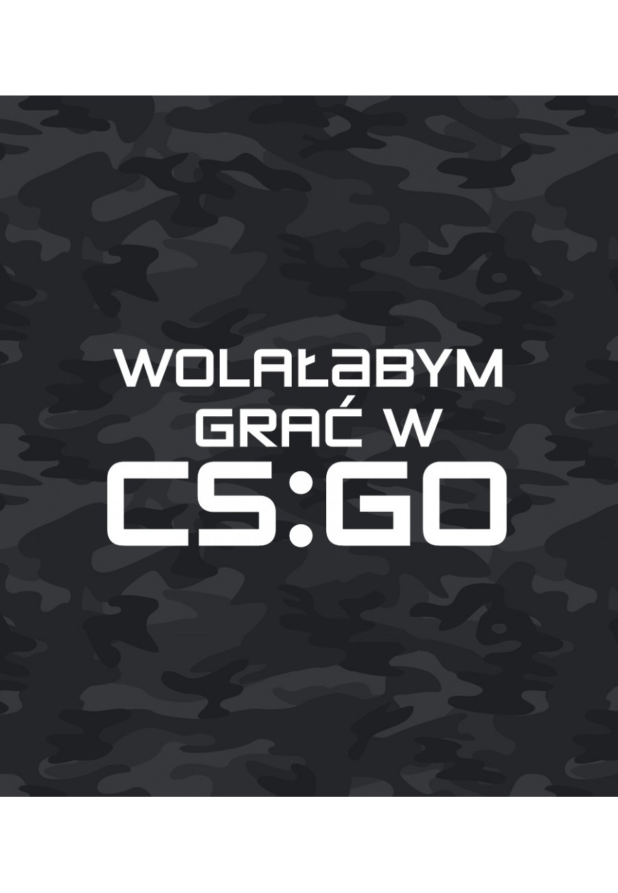 Plecak Moro Wolałbym grać w CS:GO