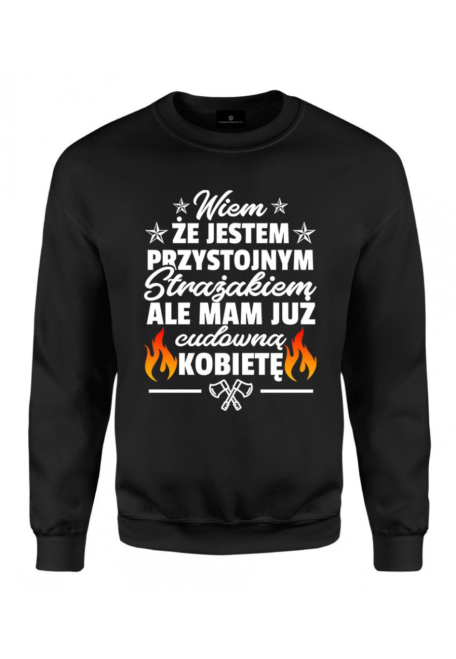 Bluza klasyczna dla przystojnego strażaka