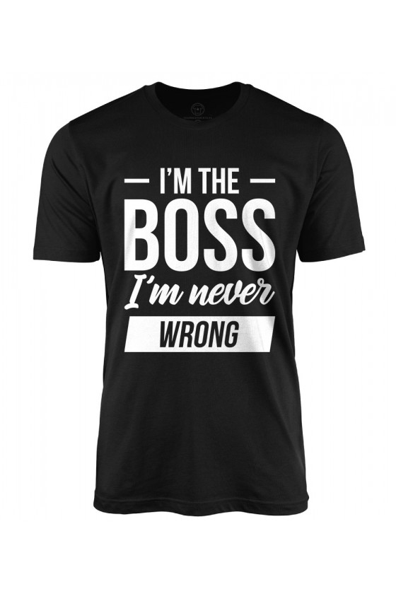 Koszulka męska I'm the boss I'm never wrong