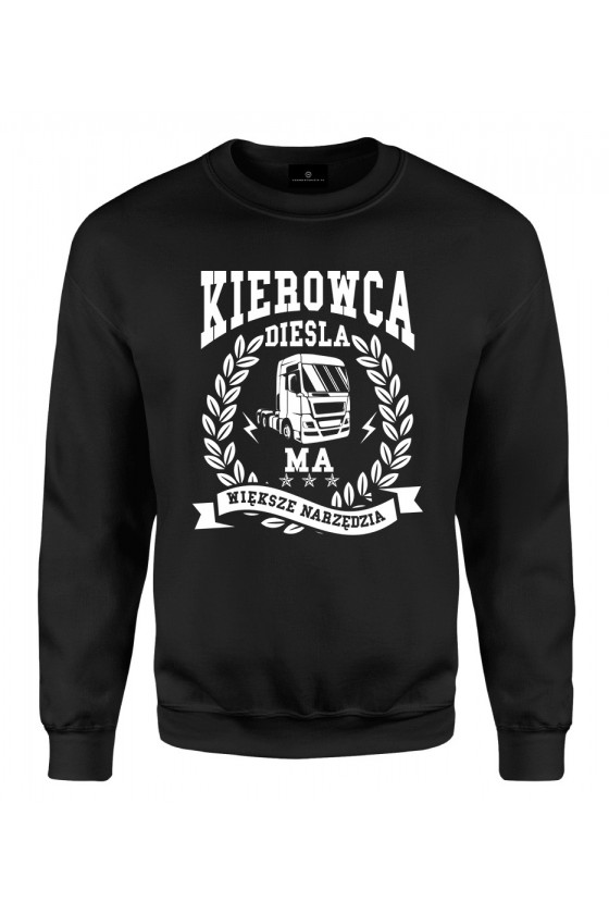 Bluza klasyczna Kierowca diesla ma większe narzędzia