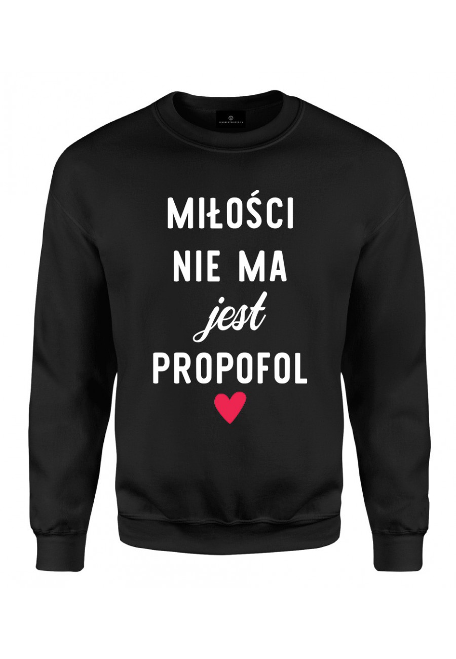 Bluza klasyczna Miłości nie ma, jest propofol