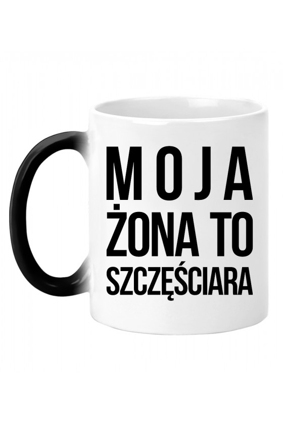 Kubek magiczny Moja żona to szczęściara