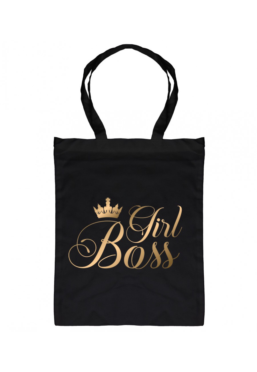 Torba Bawełniana Girl Boss gold