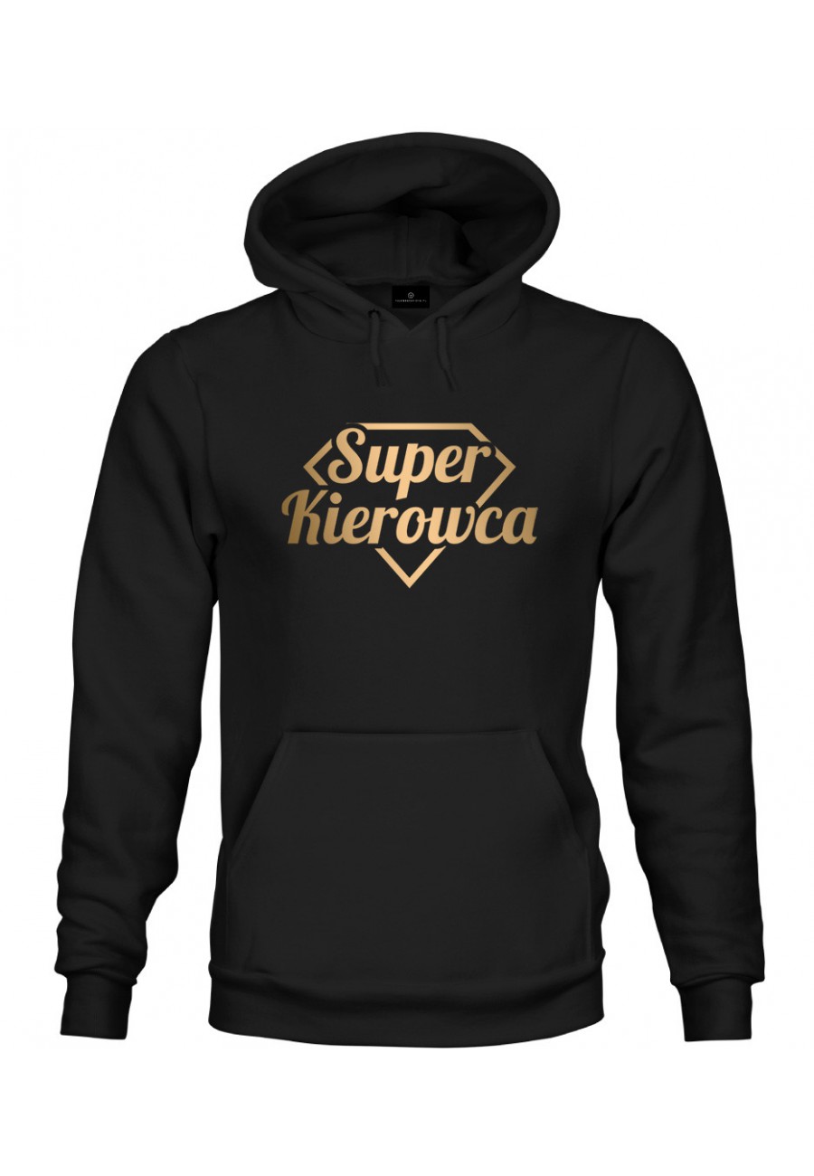 Bluza z kapturem Super kierowca (złoty)