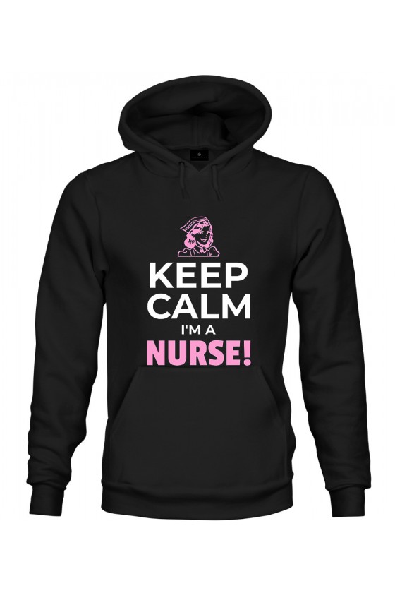 Bluza z kapturem Keep Calm I'm a Nurse!