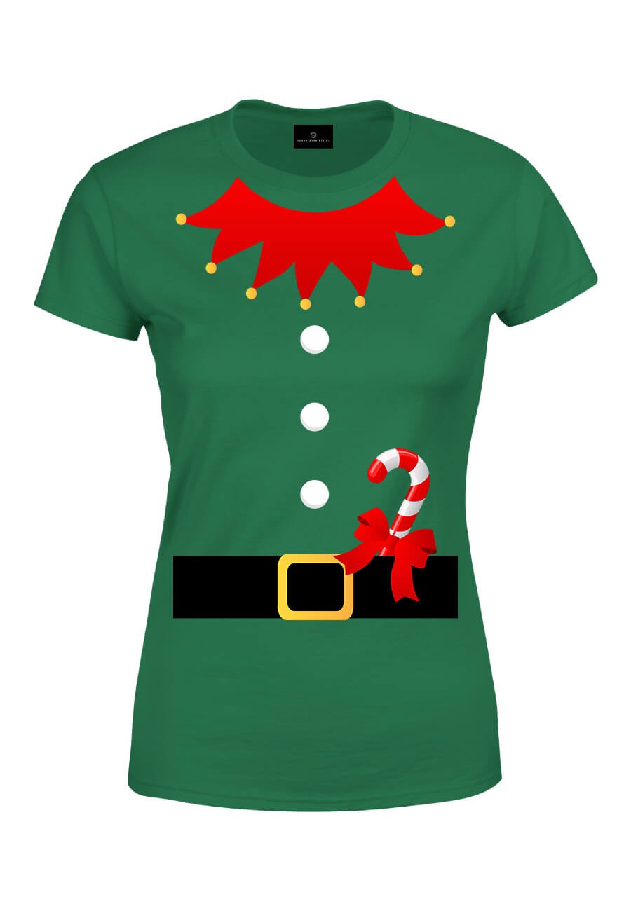 Koszulka damska Strój świątecznego elfa